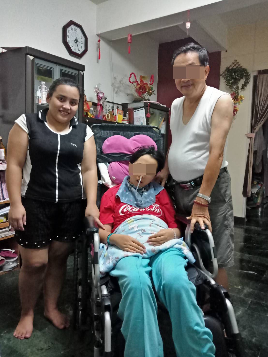 鳳山李家印尼外勞拉拉已在台服務六年多,狀況良好