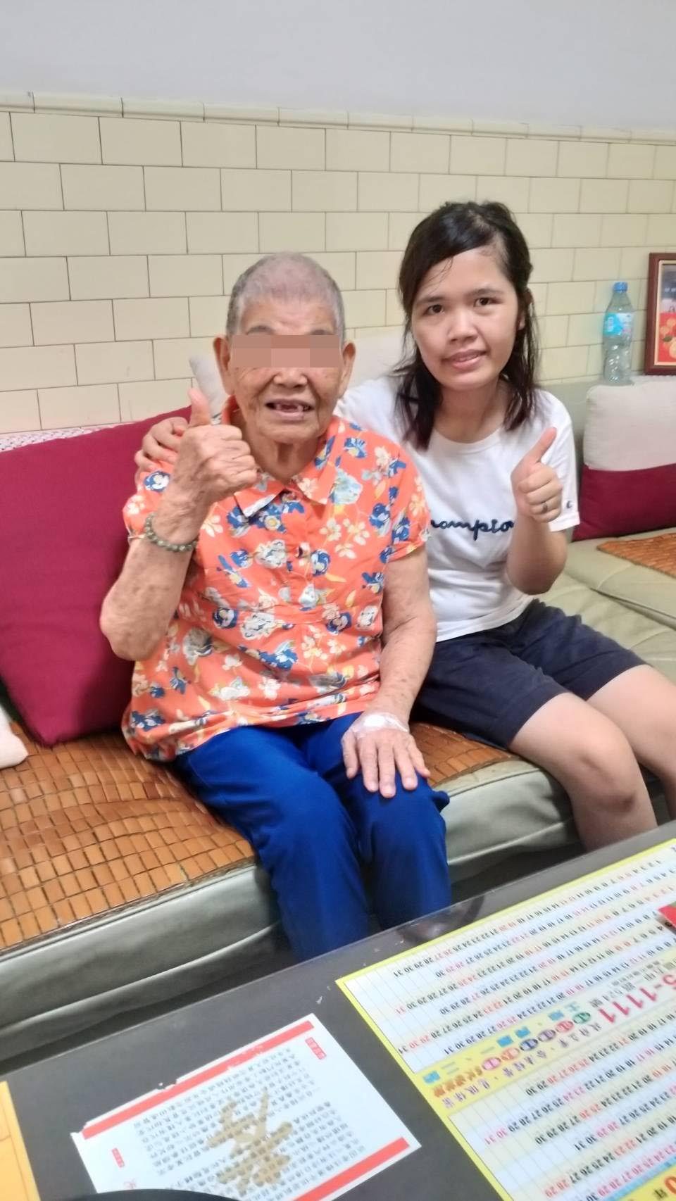 鳳山姜小姐外勞蘇珊蒂,以服務3年工作認真表現非常好